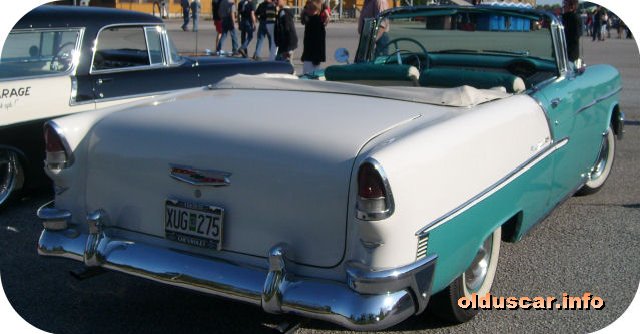 1955 Chevrolet Bel Air Convertible Coupe back